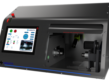 Machine for the laser bonding of catheters